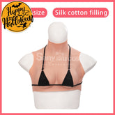 【In Stock】Cosplay Prop Fake breasts Suit Sleeveless Skin Color Ivory White / Bronze / Chocolate Black Cosplay Costumes